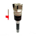 R8 2INCH  4 FLUTE FACE MILL CUTTER SET AND 4PCS CARBIDE INSERT FOR STEEL USA