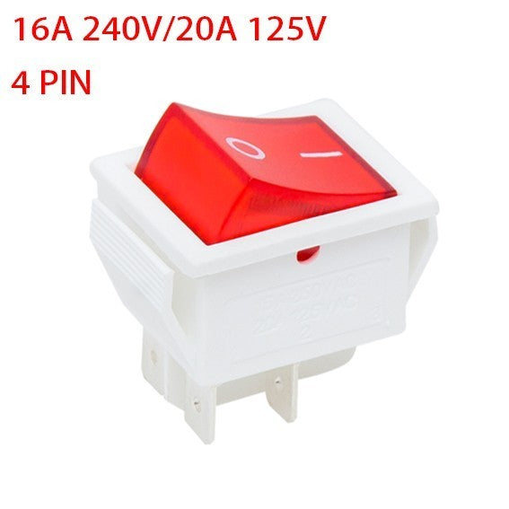 Rocker Switch 16A 240V Double Pole Illuminated