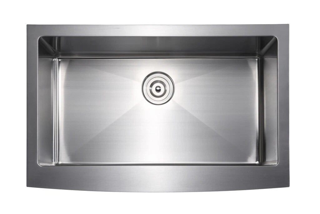 Apron Front 304 Stainless Steel 33" Single Bowl Kitchen 16 Gauge