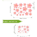 Pink Floral Glow Wall Decal For Bathroom For Mirror For Tile Glass