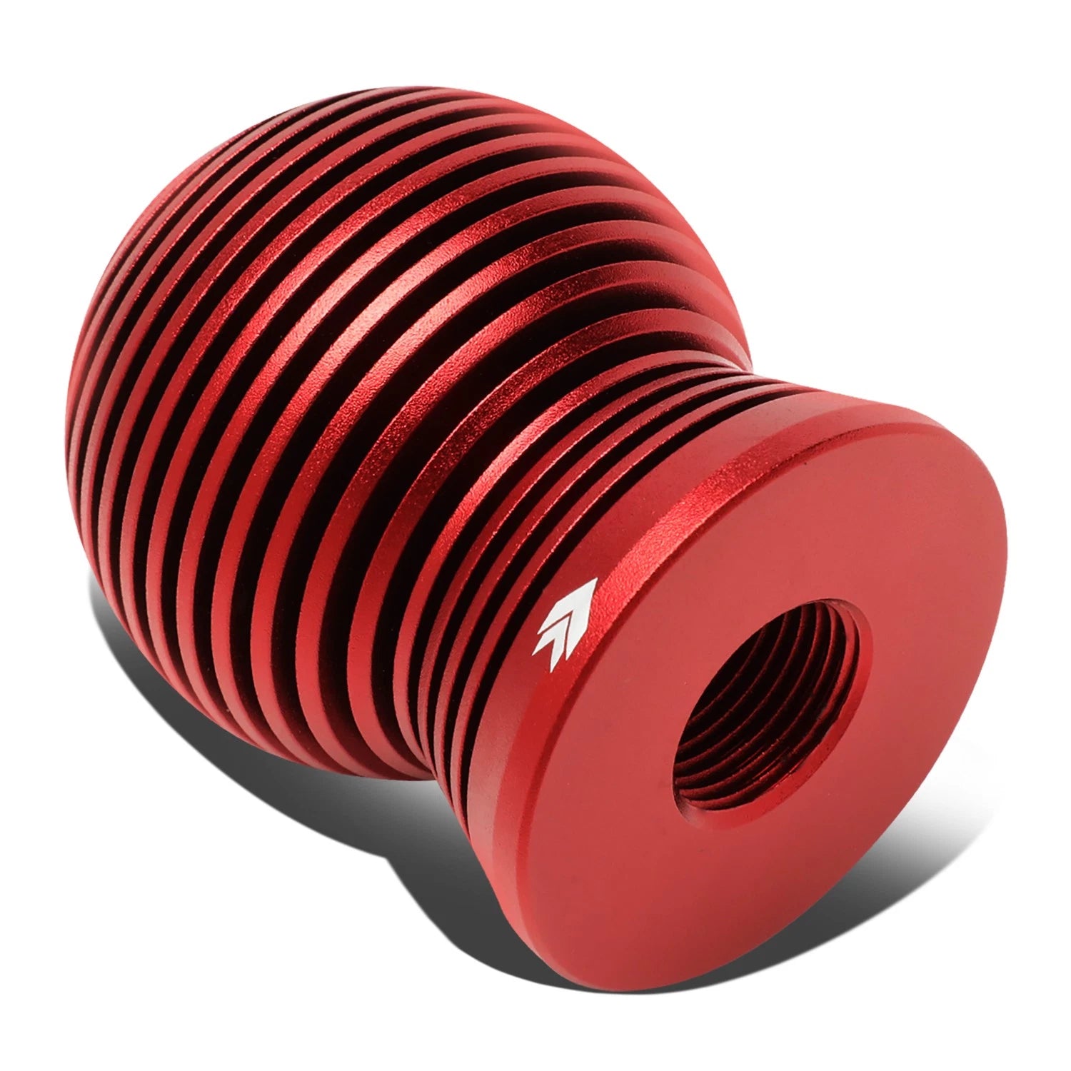 Nrg 65mm Red Heat Sink Spheric Style 6061 Aluminum Threaded Shift