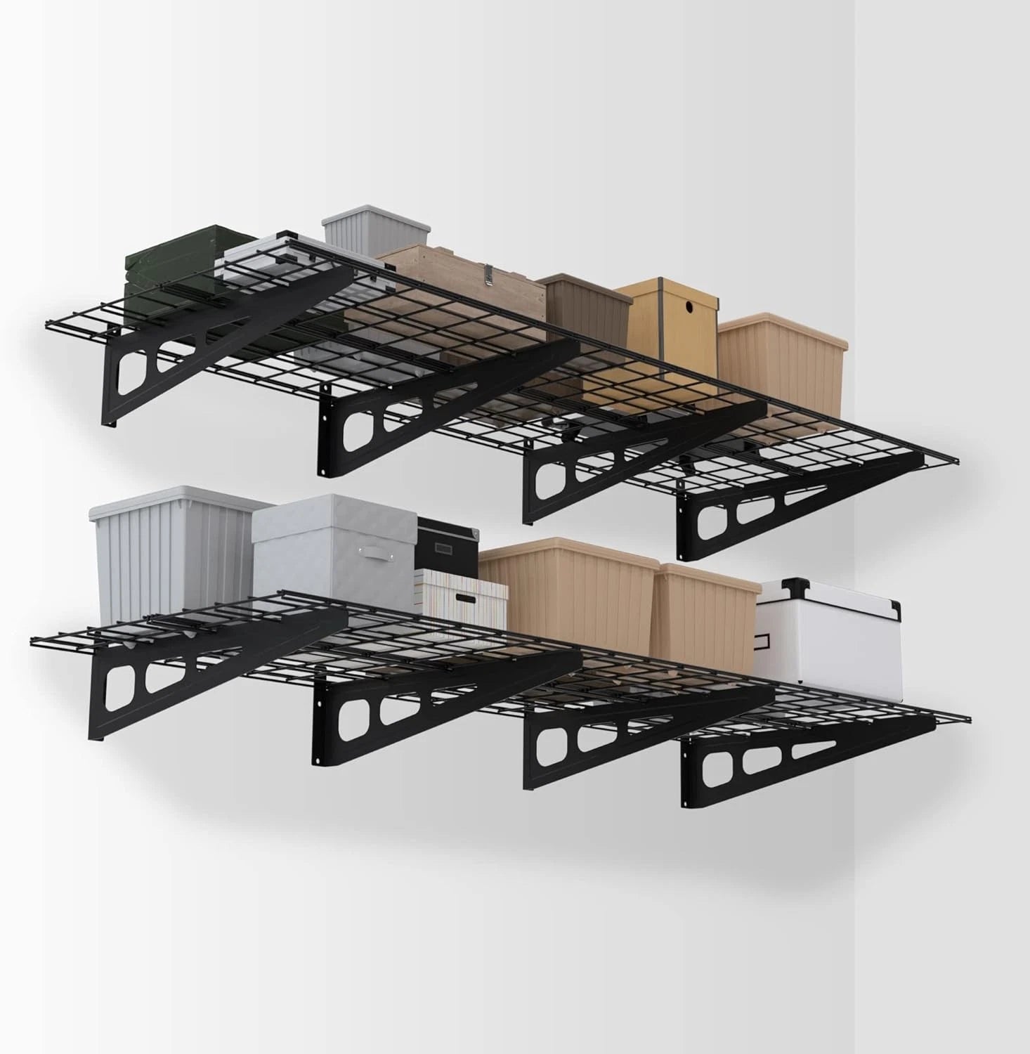 Workpro 2-packs 2x6ft Garage Wall Shelving Heavy Duty Wall Mounted
