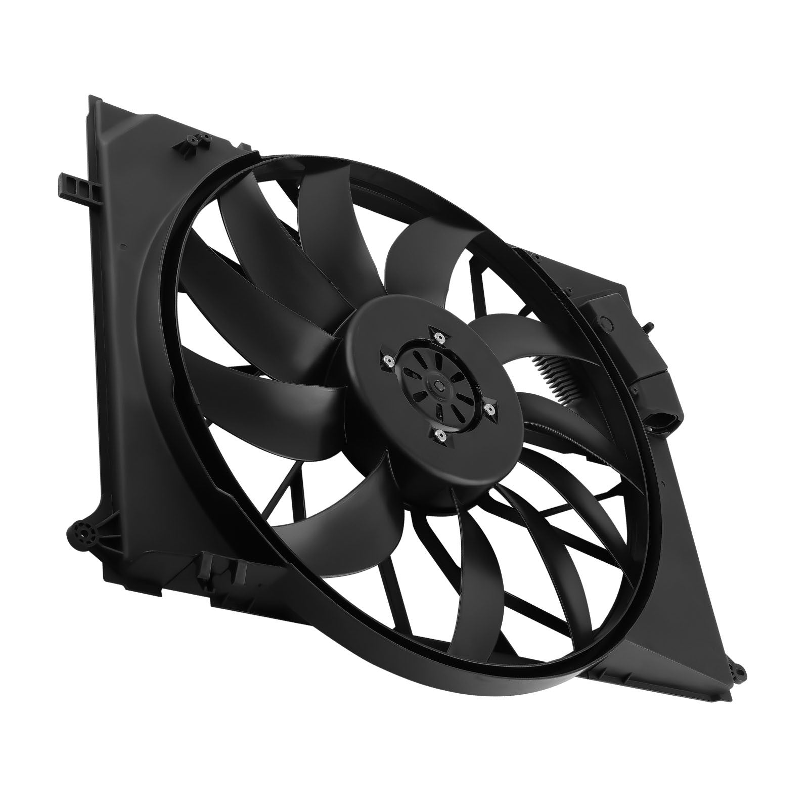 Radiator Condenser Cooling Fan Motor Assembly For Mercedes 01-12 600W