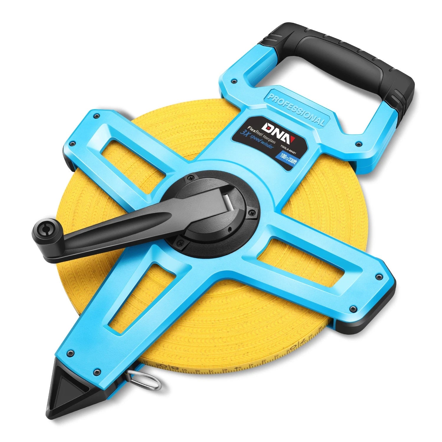 330ft Rotating Fiberglass Reinforced Measuring Tape Survey Work