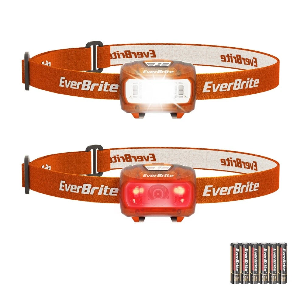 2 Packs Led Headlamp Kids Headlamp Red Light Memory Function Head