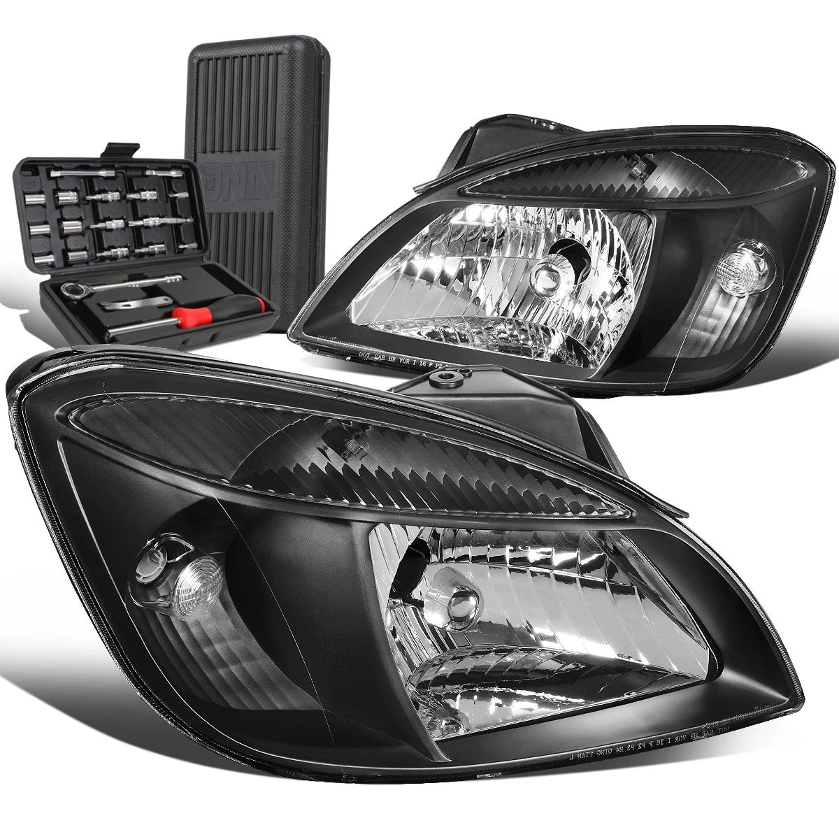 For 2006-2008 Rio 5 Factory Style Black Housing | Built Supply Co