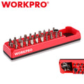 WORKPRO Magnetic Hex Bit Organizer 1/4" Hex Holder Tray