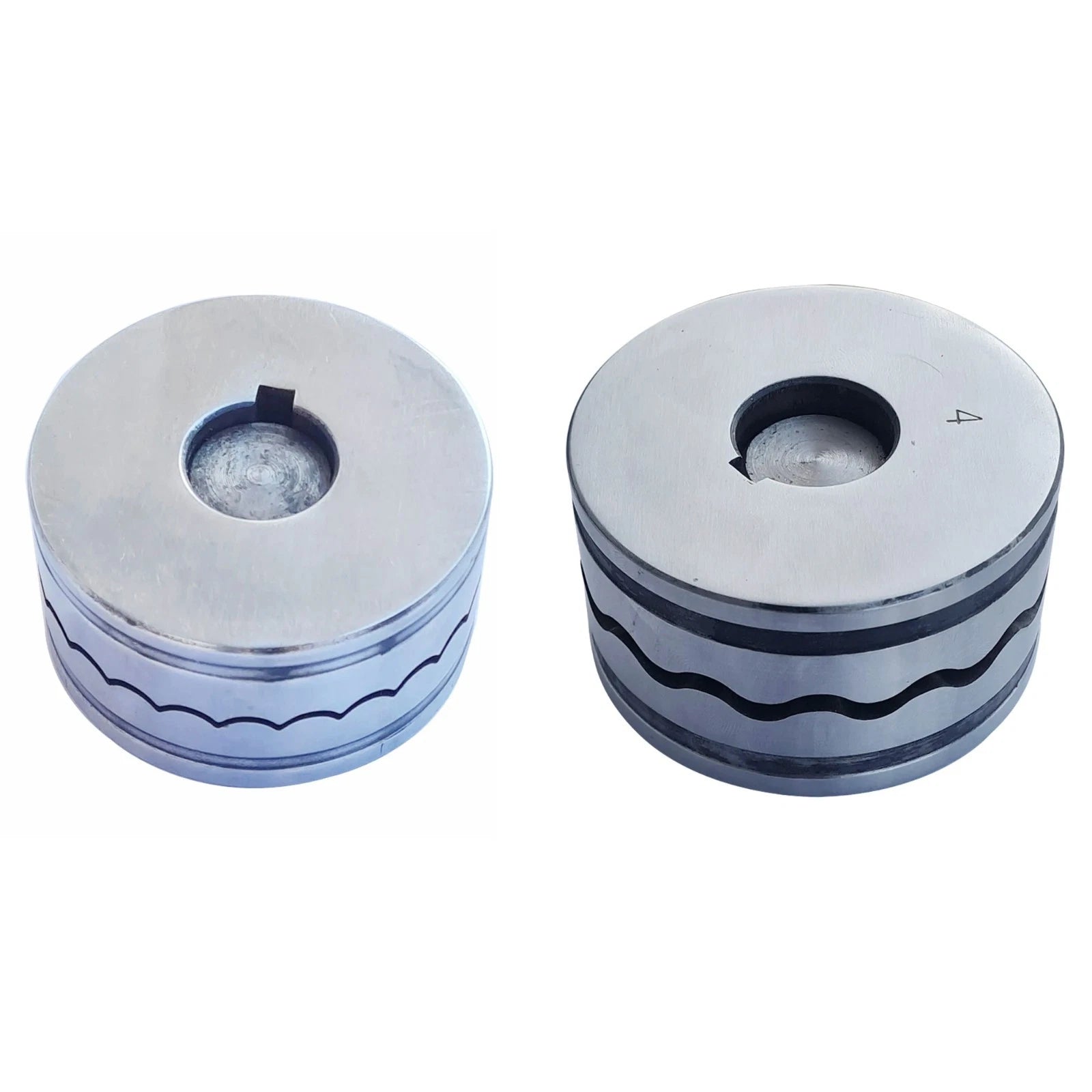 Jewelry Bangle Dapping Die Press Set 14 And 24 Wavy Scallop Pattern