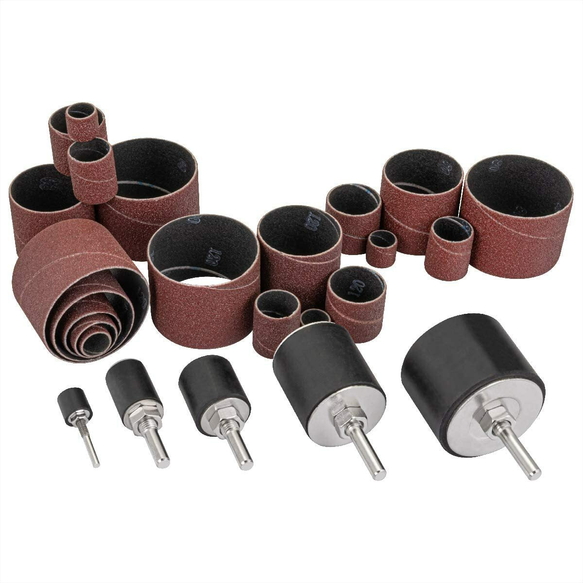 25pc Spindle Sanding Drum Kit for Drill Press Sander by Unbranded