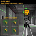 Prexiso New 3x360° 82ft Self Leveling Cross Line Leveler Rechargeable