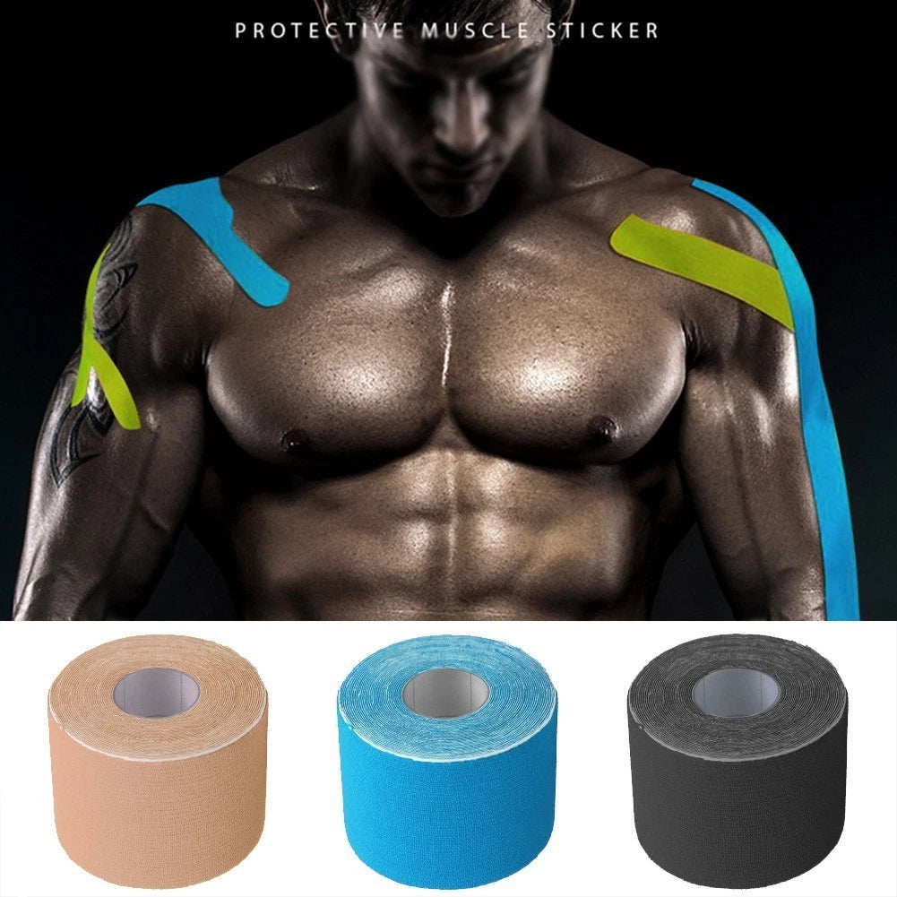1roll Tape 5cm X 5m Kinesiology Muscle Physio Sports Strain Practical