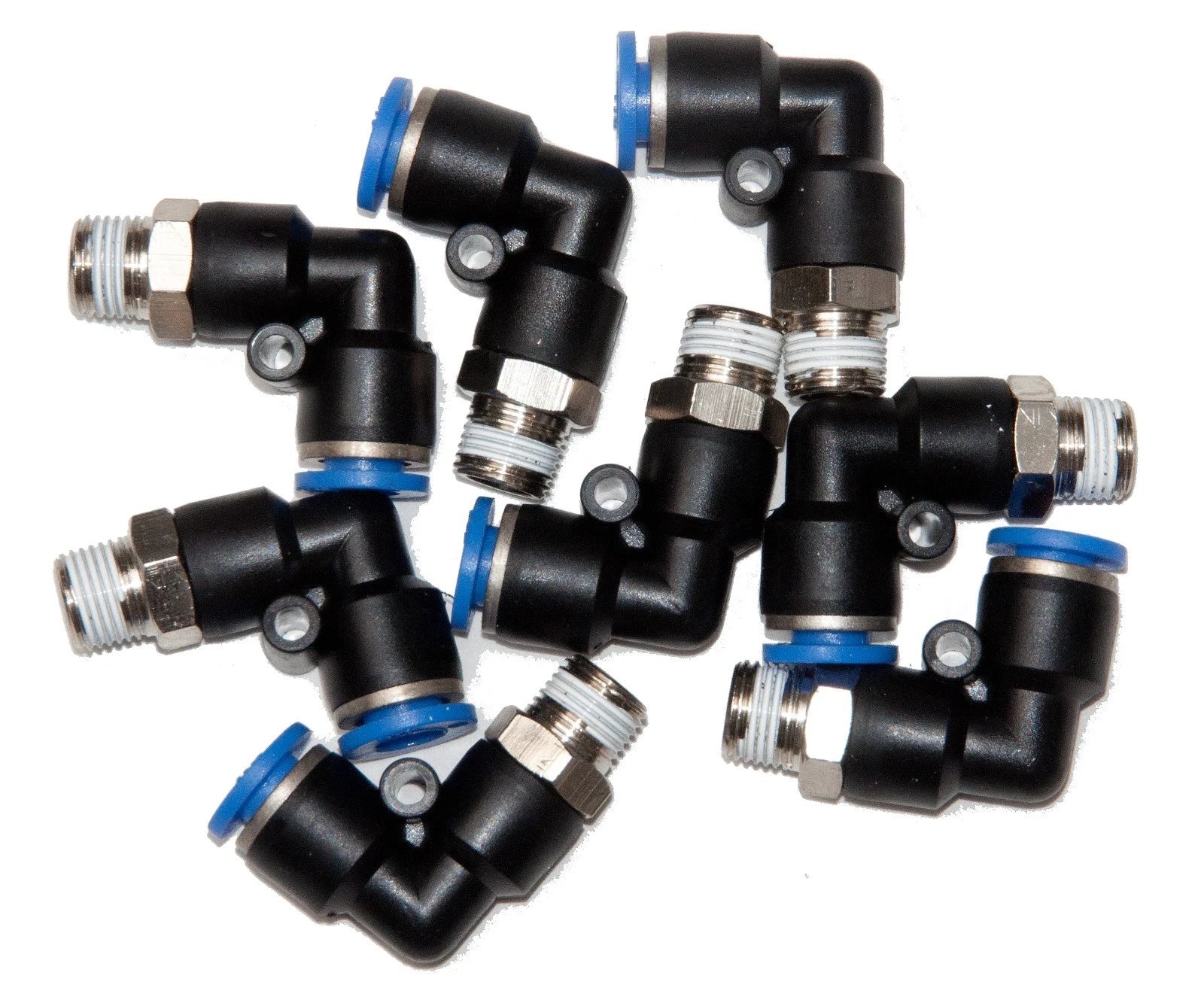 Tube Fitting Male Elbow, Swivel Push To Connect, 1/4" Tube X 1/8 Npt