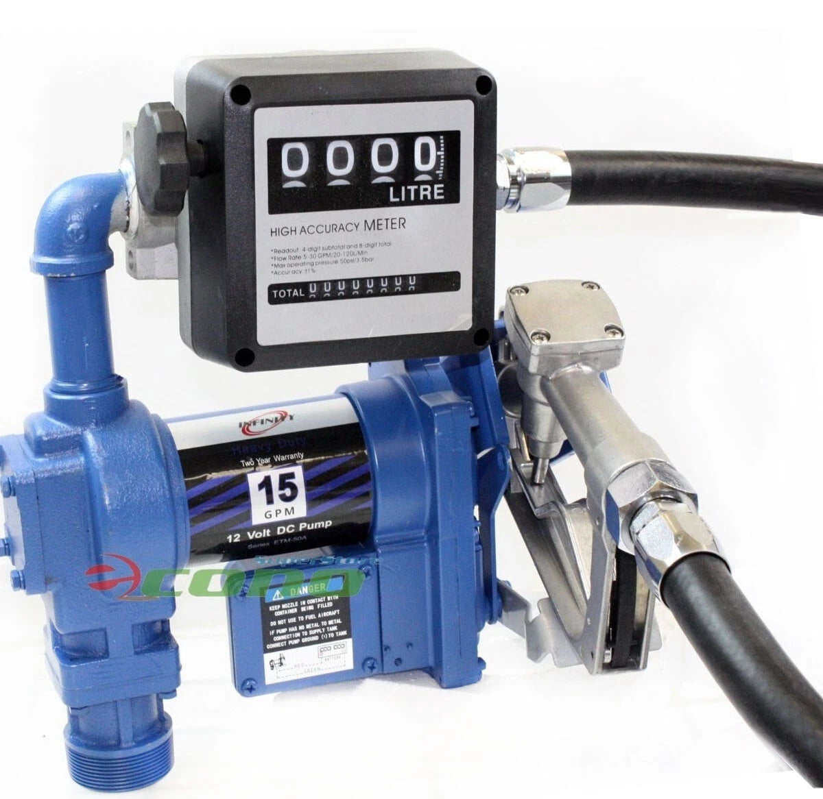 Gasoline Anti-explosive Fuel Transfer Pump 12V Dc 15GPM Diesel Gas