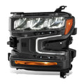 Fit 19-22 Chevy Silverado 1500 Black Amber Driver | Built Supply Co