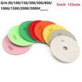 5 Inch 125mm Dry/wet Diamond Polishing-pads Flexible Grinding Discs