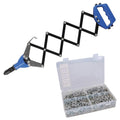 Lazy Tong Tongue Hand Riveter Heavy Duty Pop Rivet Gun 3.2mm-6.4mm +