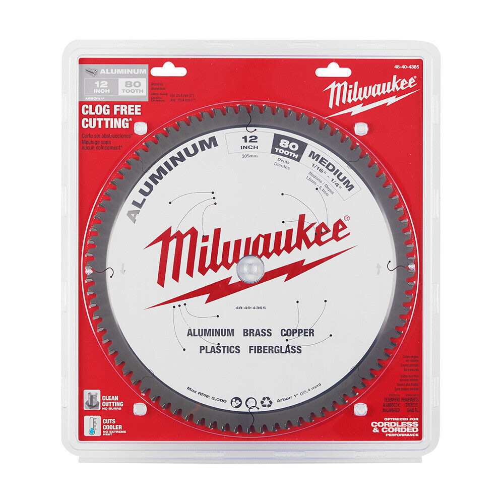 Milwaukee 12" Aluminum Metal Cutting Blade