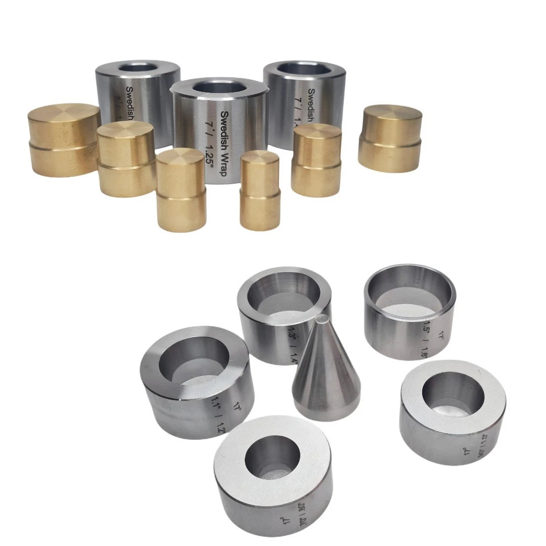 Set Of 2 Coin Ring Kits – Swedish Wrap Die Set With 17 Degree Cone &