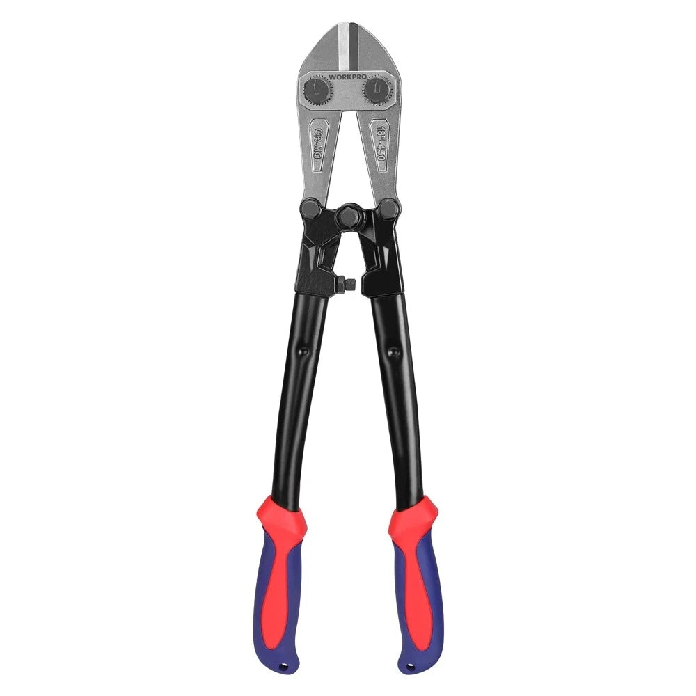 WORKPRO 18" Bolt Cutter Cutting Plier Tool w/Soft Rubber Grip Bi-Material Handle