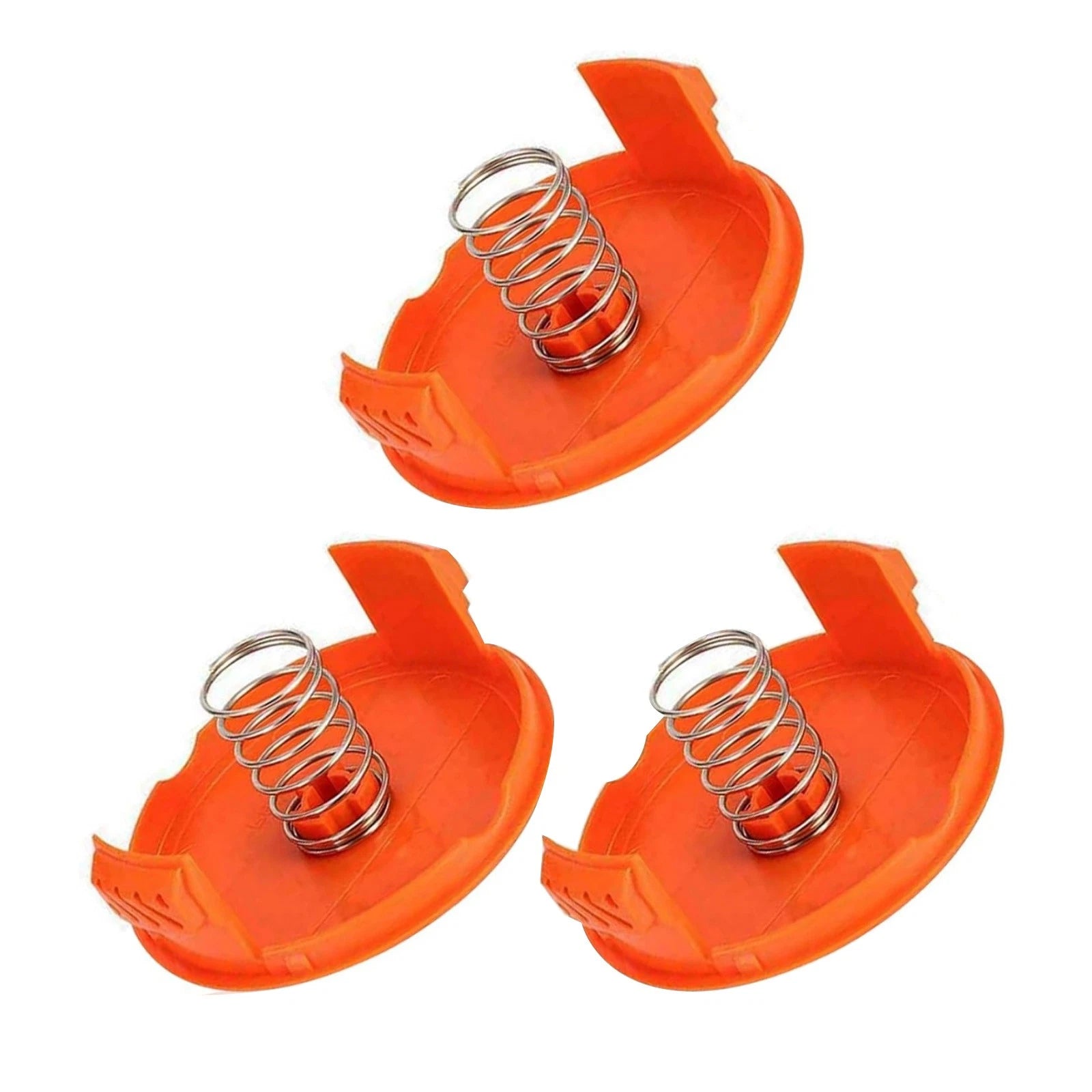 3 Pack Spool Cap & Spring For Black & Decker Gh600 Gh610 Gh900