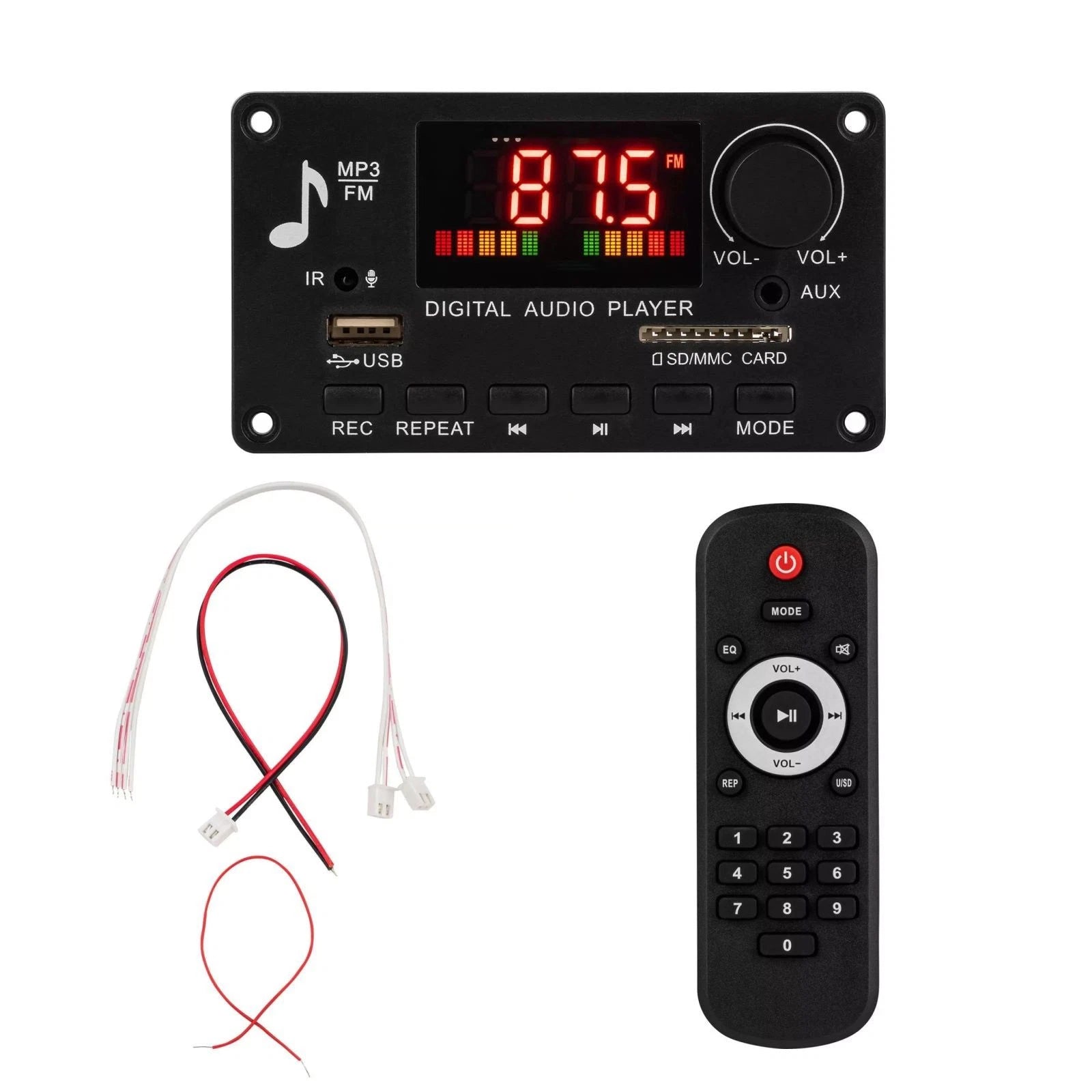 Bluetooth 5.0 Amplifier Decoder Board 2*40W 7-25V