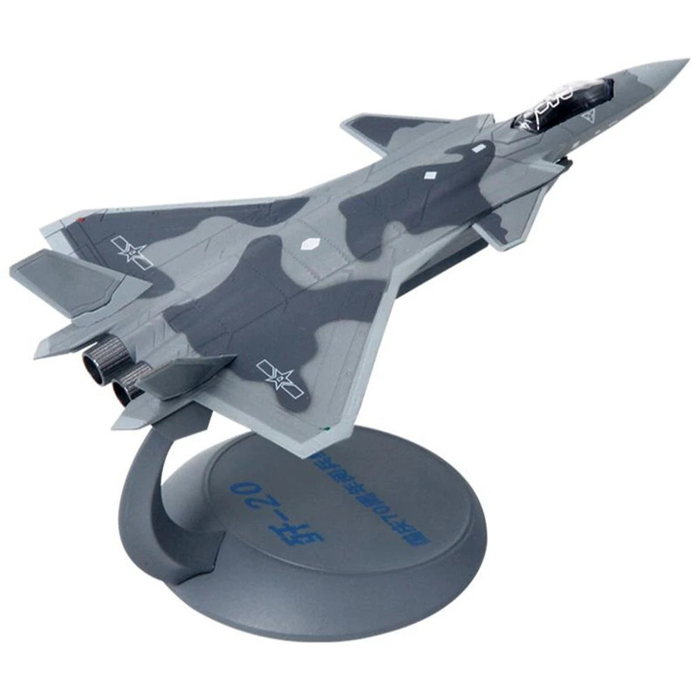 1:144 J-20 Aircraft Model Simulation Military Scene Fighter Finished