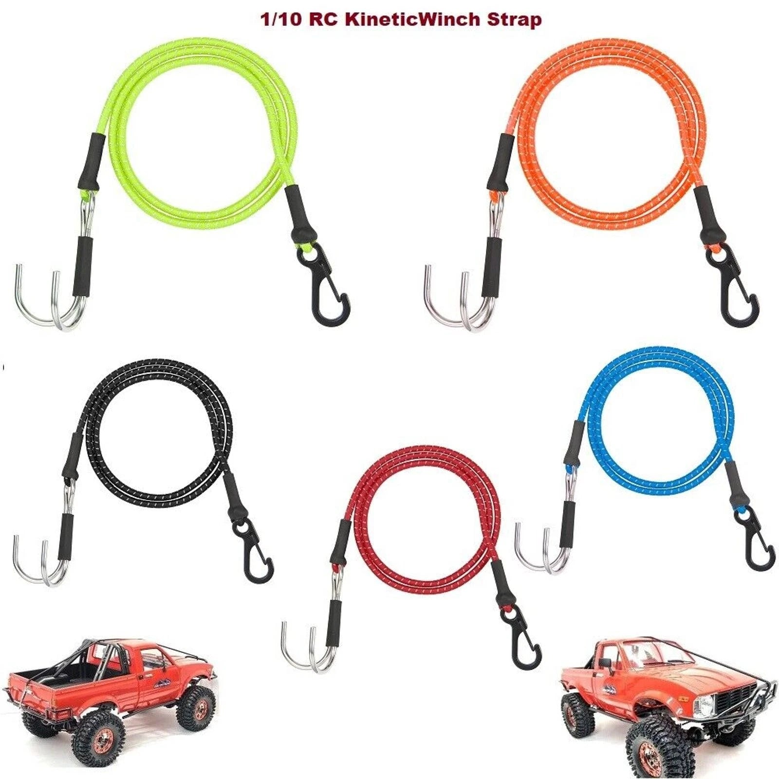 1/10 Rc Kinetic Winch Strap For Axial Scx10 Trx4 Element Rc Crawler