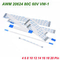 4-20Pin FFC Flexible Ribbon Cable Flat Wire Pitch 0.5/1