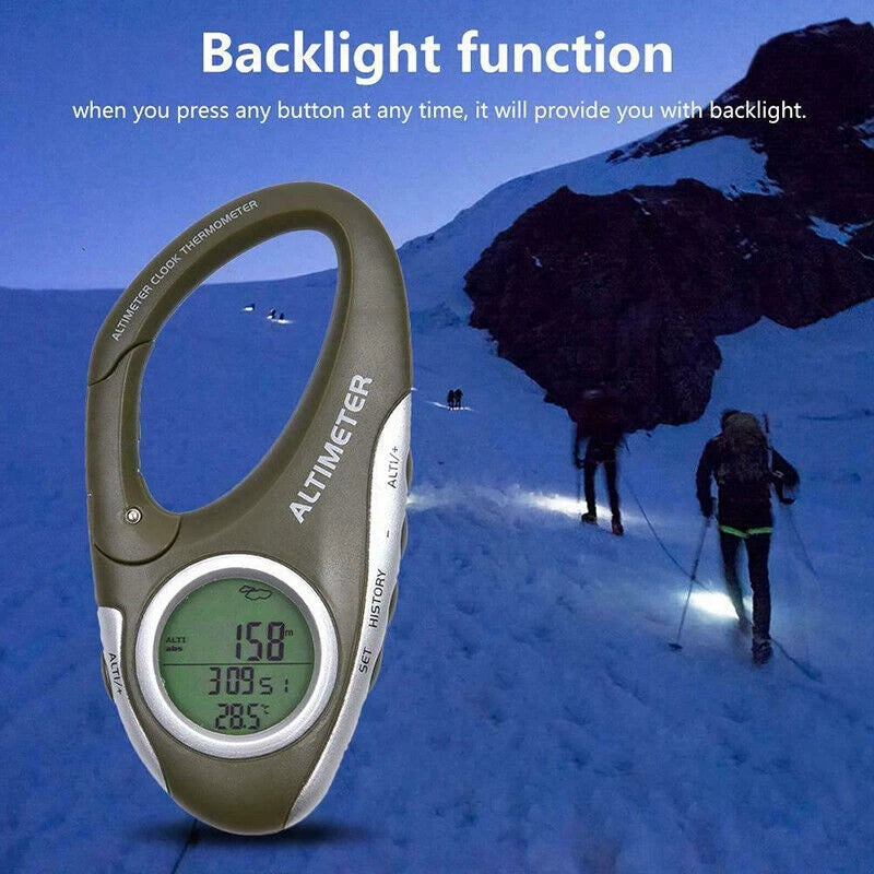 8 In 1 Digital Altimeter Barometer With Weather Forecast Thermometer