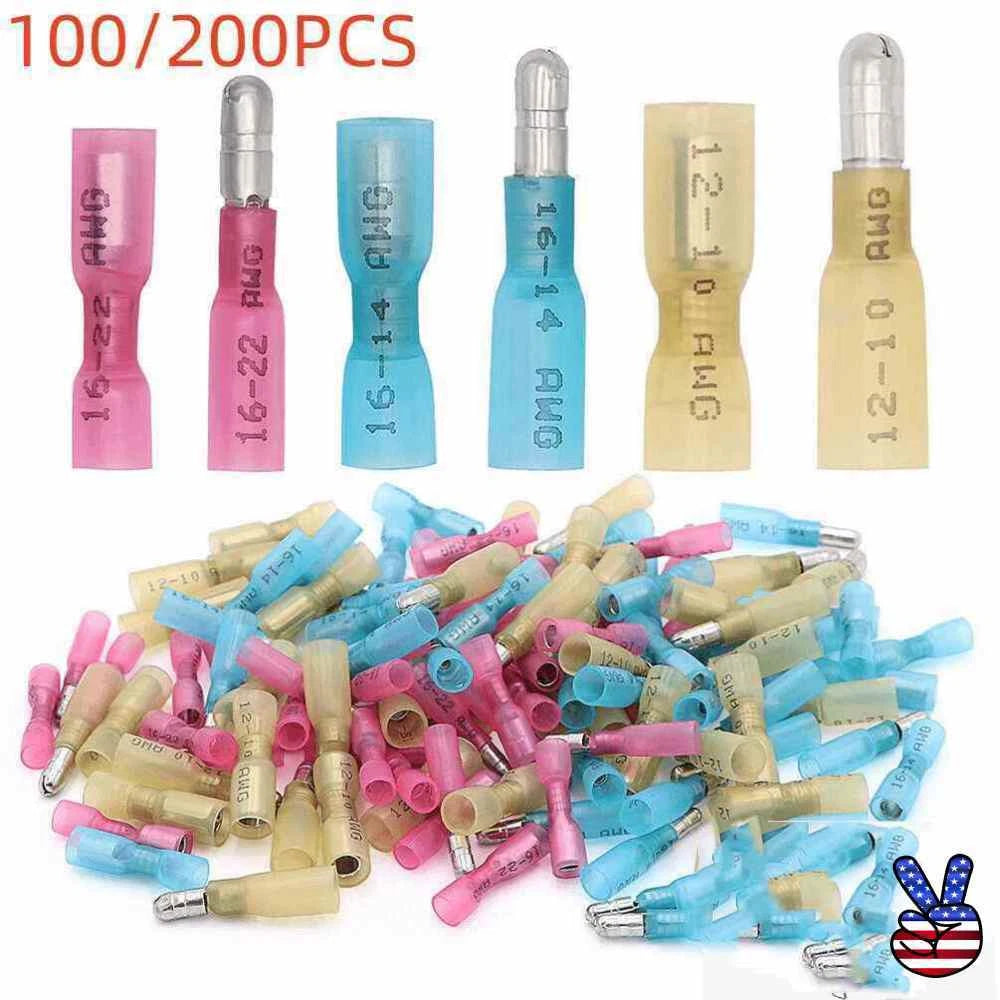 10-22ga Waterproof Heat Shrink Bullet Female Male Wire Connector