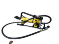 Two Stage 10000PSI Hydraulic Manual Foot Pump W/ 6ft Hose 3/8” Quick