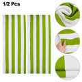 User Friendly Beach Lounger Cloth 120x45 Cm Green White For Easy Setup