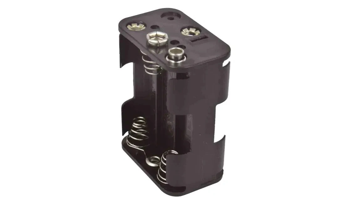 AA x 6 (3+2) Battery Holder Press Studs Clip Connection
