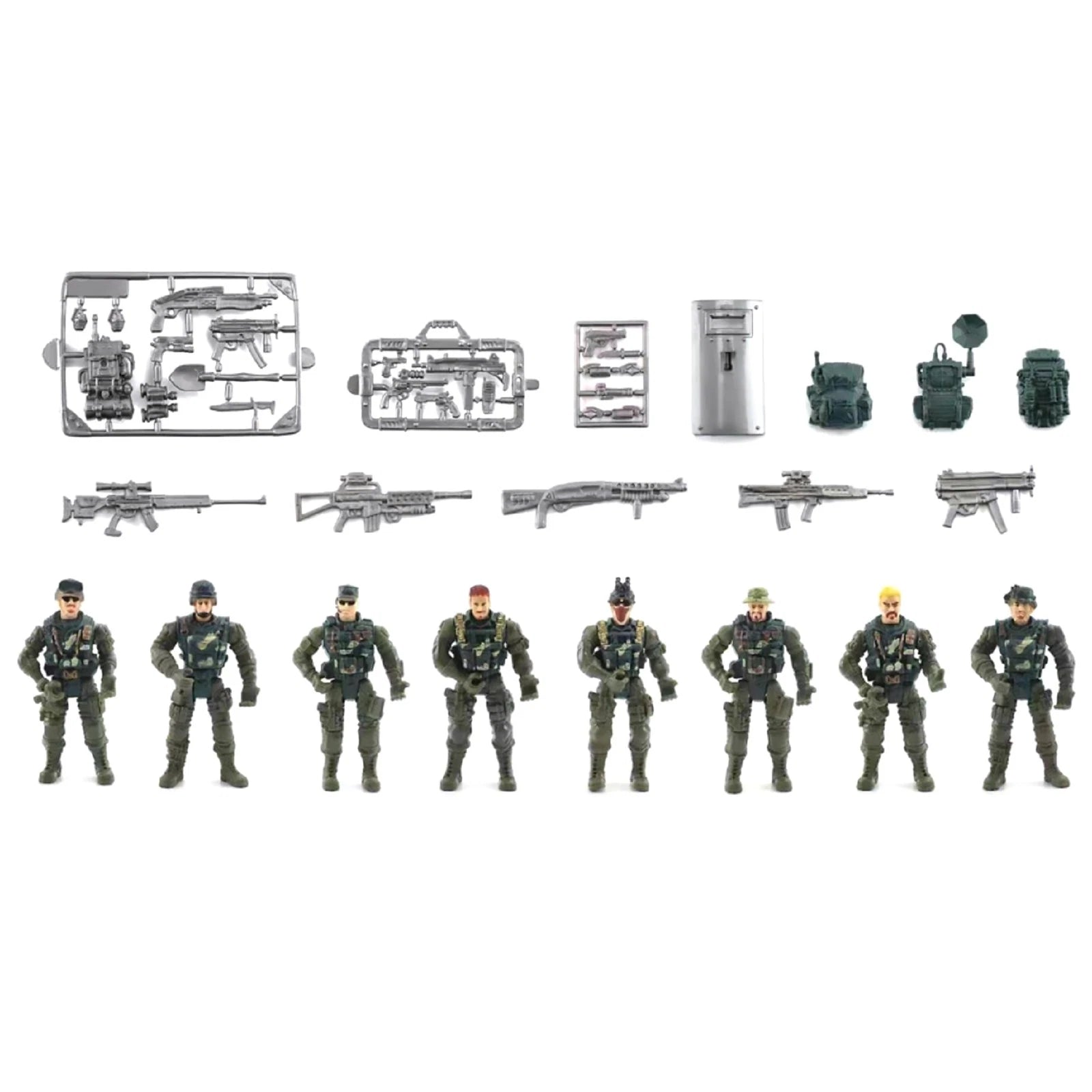 Set Swat Military Army Toys For Kids Movable Joints Military Soldiers