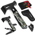 Flissa 14-in1 Camping Multi Tool Axe Hammer Multitool Hatchet Steel