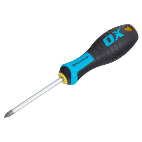 OX Tools Pro Phillips Screwdriver PH1 - 75mm