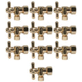 XFITTING 3/8" OD x 5/8" OD Comp. Angle Valve 10 Pack