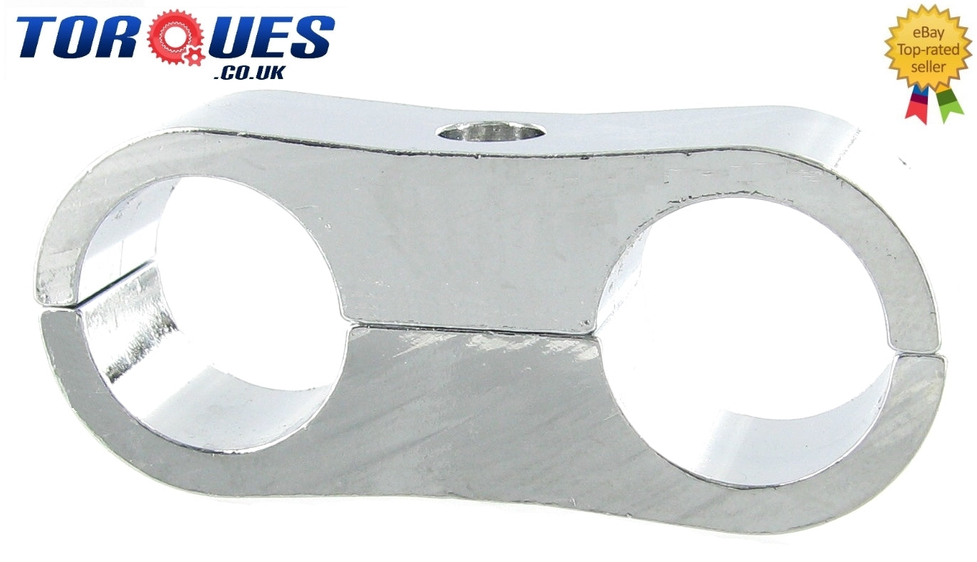 AN -10 ( 10AN AN 10) 16mm Chrome Billet PTFE Hose Separator Billet