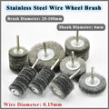 Stainless Steel Wire Wheel Brush for Die Grinder 6mm Shank