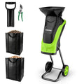 WORKPRO Electric Wood Chipper Shredder 15-Amp Corded Leaf Mulcher