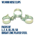 Mini Hose Clamps Fuel Pipe Hose Clips Zinc Plated Steel Jubilee Style FasteningO