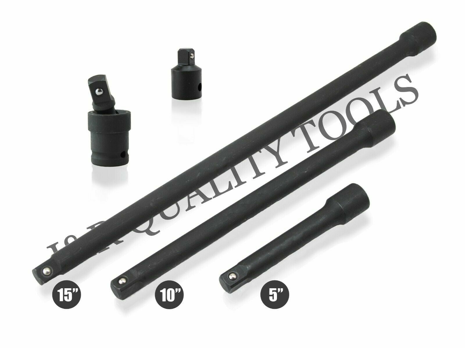 5pc Long Extension Bar Reducer Set