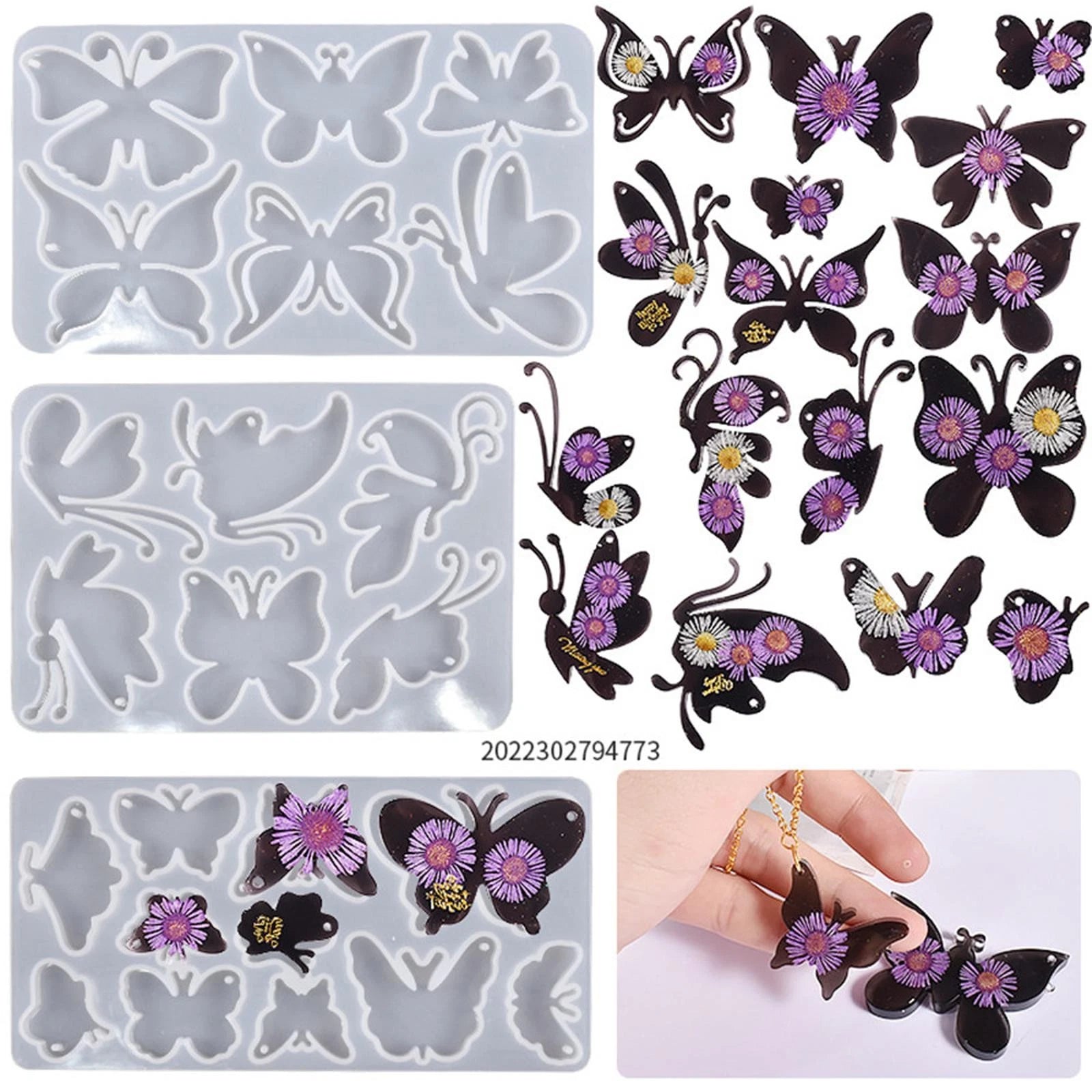 Butterfly Silicone Mold Epoxy Resin Casting Diy Craft Mould Tool