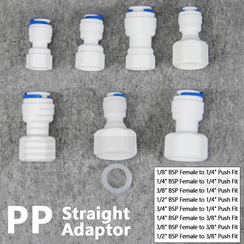 Push Fit Fittings Straight Female Adaptor