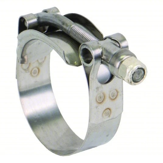 T-Bolt Clamp 2.5".  3/4" Wide Band. 301 Series Stainless Steel Band.