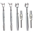 Jaw Swageless Turnbuckle 5/16" Pipe Turnbuckle For 3/16" Cable