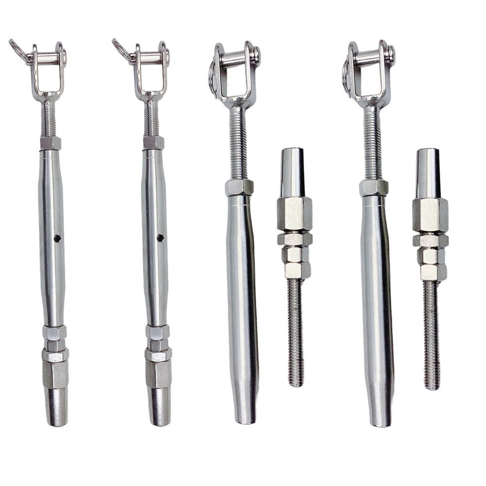 Jaw Swageless Turnbuckle 5/16" Pipe Turnbuckle For 3/16" Cable