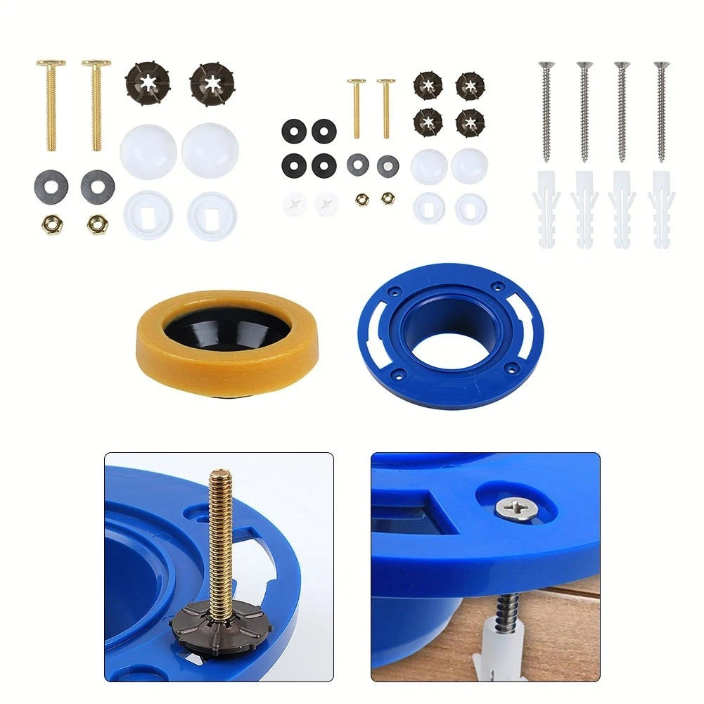 Quick And Easy Toilet Flange Installation With Compact Rubber Wax Ring