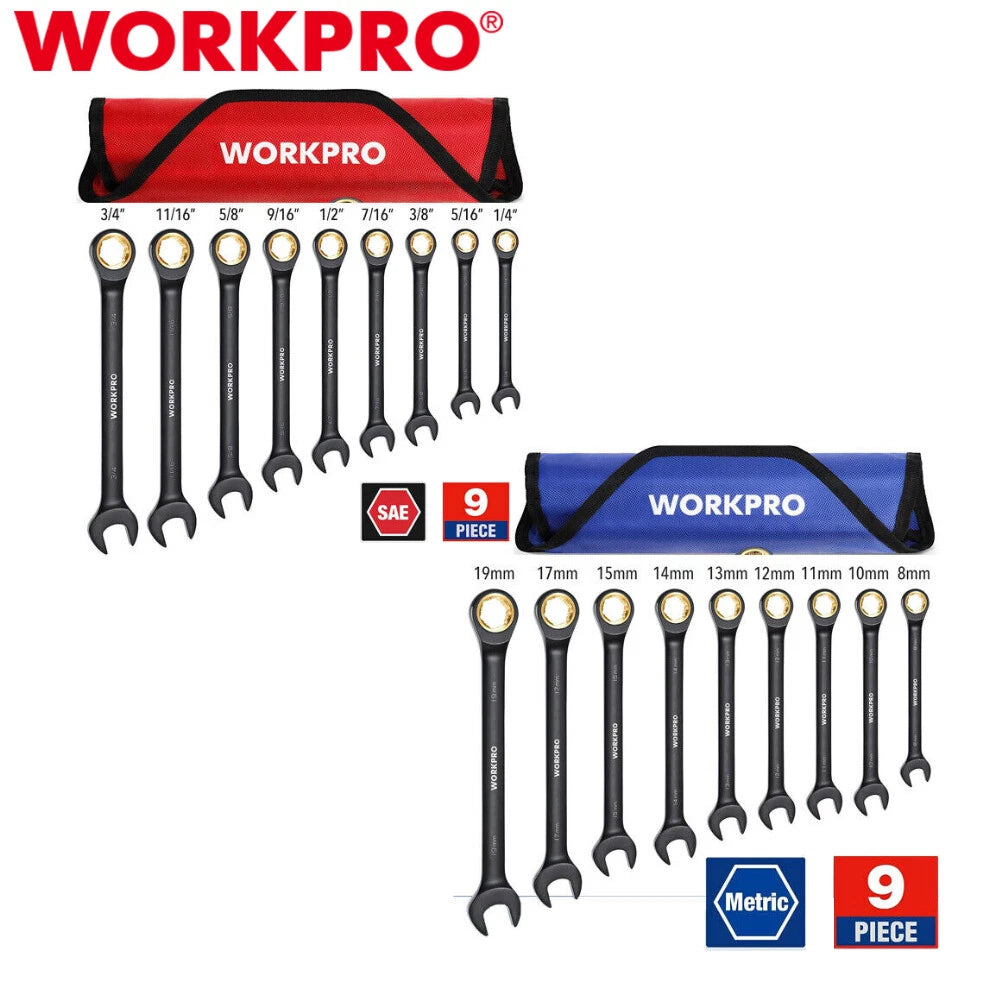 Workpro Sae/metric Anti-slip Ratcheting Combination | Built Supply Co