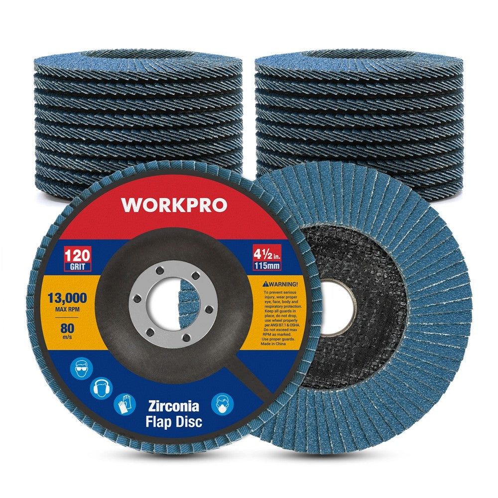WORKPRO 20Pcs Flap Sanding Discs by WORKPRO